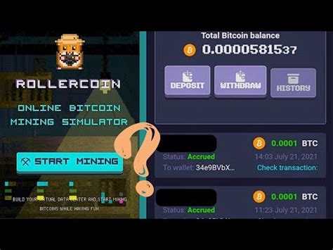 Rollercoin Bitcoin Mining Website Earn Crypto By Playing Games