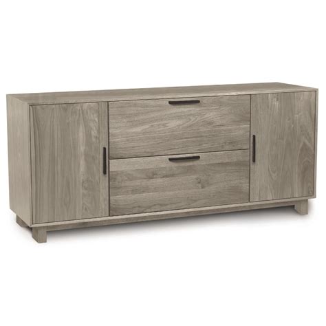 Copeland Linear Modern Classic Grey Wood Office Storage Credenza