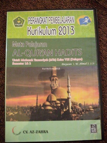 Jual Cd Rpp Mapel Al Quran Hadist Mts Kelas 8 Viii Kurikulum 2013 Edisi