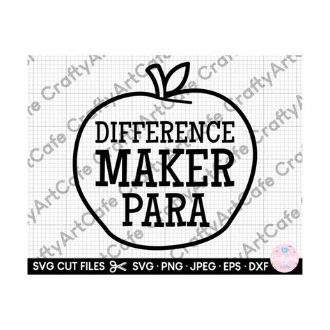 Para Svg Paraprofessional Svg Png Eps Dxf Cricut Inspire Uplift