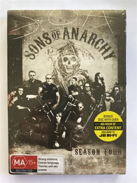 DVD SONS OF ANARCHY Season 4 2001 R4 BRAND NEW SEALED Bonus