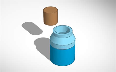 3D design mini shield potion - Tinkercad