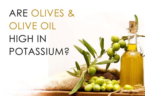 Are Olives And Olive Oil High In Potassium Tastylicious