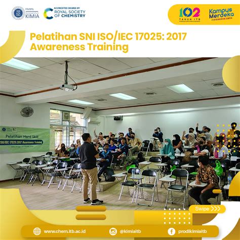 Pelatihan SNI ISO IEC 17025 2017 Awareness Training Program Studi