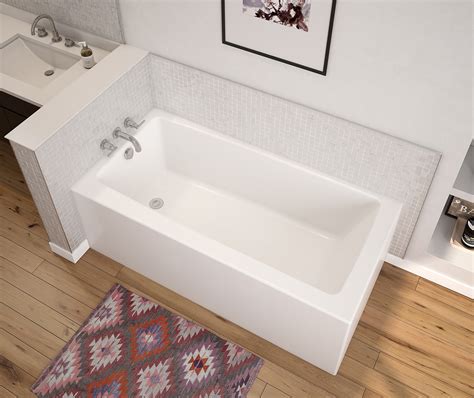 Nomad Corner 6030 AFR AcrylX Corner Left Hand Drain Bathtub In White