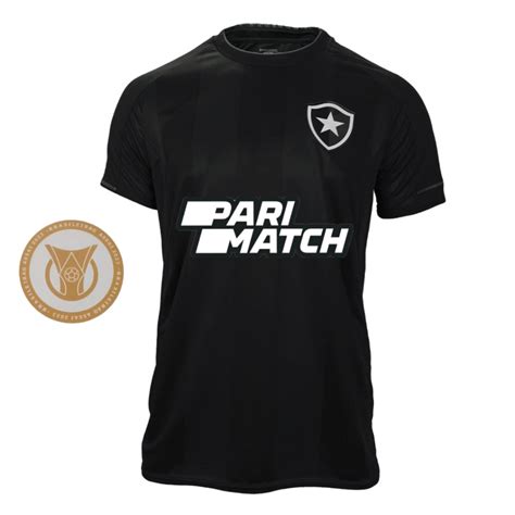 Camisa Botafogo I 2023 2024 Torcedor Masculina Branca E Preta