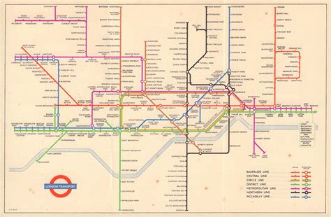 London Underground Diagram Of Lines Tube Plan South Acton Harry Beck