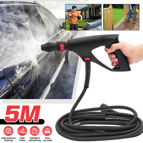 Pressure Washer 160 Bar Power Spray Trigger Lance Water Jet With 5m Hose High Pressure Washer