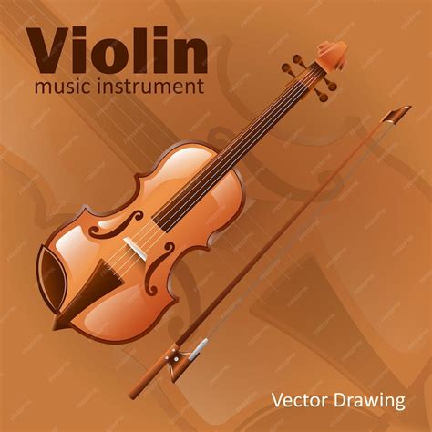 Premium Vector The Classical Music Violin Illustration