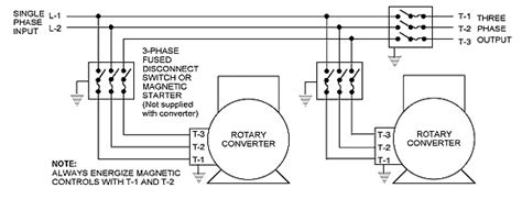 Wiring Schematic For 3 Phase Rotary Converter