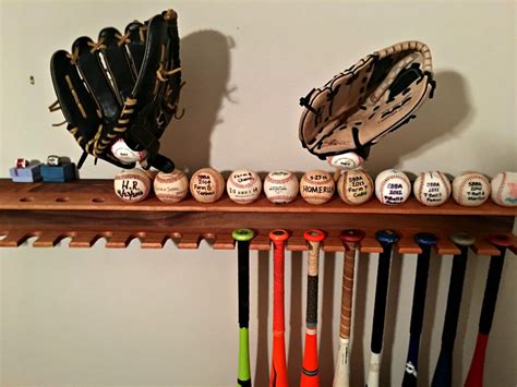 Diy Baseball Bat Holder For Wall Pahjo Designs