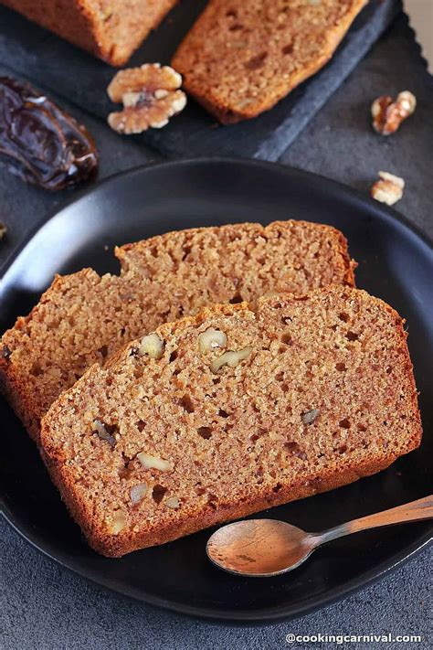 Eggless Whole Wheat Date And Walnut Cake Cooking Carnival