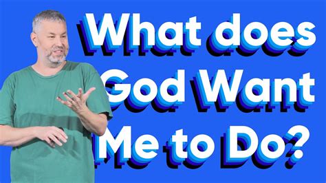 What Does God Want Me To Do 1 Corinthians Sermon Series YouTube