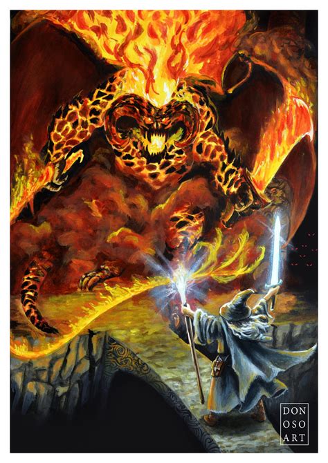 Gandalf Y El Balrog Donoso Art Gallery