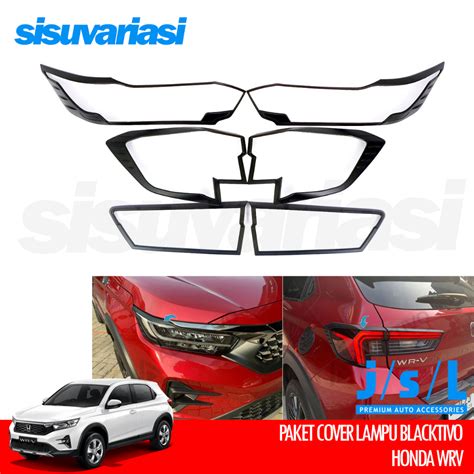 Jual Honda Wrv Aksesoris Jsl Paket Cover Headlamp Stoplamp Lampu Depan