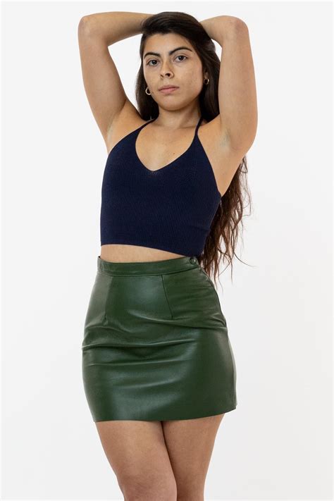 5. LA Apparel Leather Mini Pencil Skirt