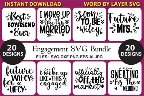 Engagement SVG Bundle Bundle Creative Fabrica