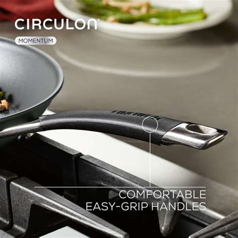 Momentum 26cm Wok Hard Anodized Stir Fry Pan Soft Grip Circulon Uk