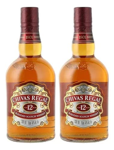 Chivas Regal Whisky Scotch Chivas Regal 12 Años escocés 750 mL pack x 2