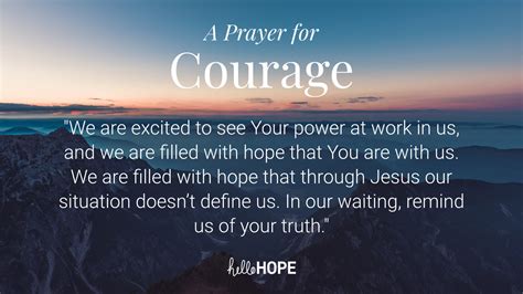 Prayer For Courage Hellohope