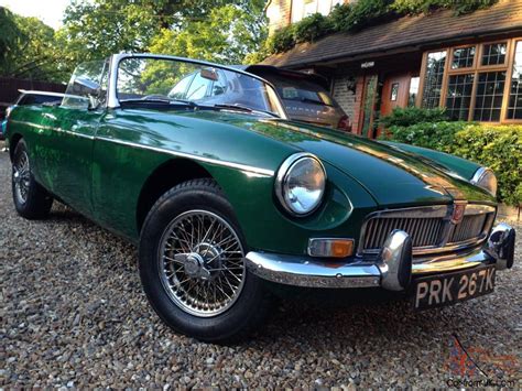 Mgb Roadster 1973 British Racing Green With Wire Wheels Lovely Condition