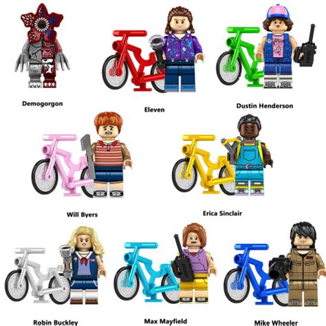 8pcs B 16pcs Stranger Things Assembled Minifigures Stall Toys