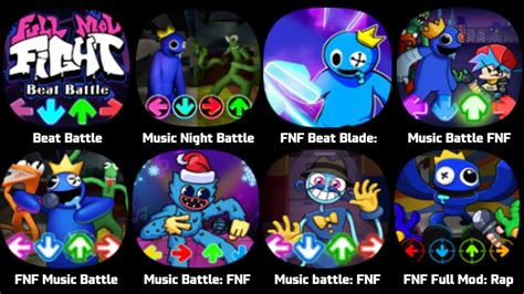 Fnf Rainbow Friends Beat Battle Music Night Battle Fnf Beat Blade