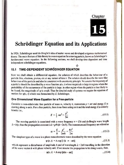 Schrodinger Equation | PDF