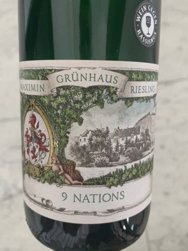 Maximin Grünhaus 9 Nations Riesling Vivino US