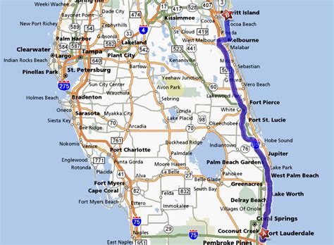 Map Of Florida Fort Lauderdale Map