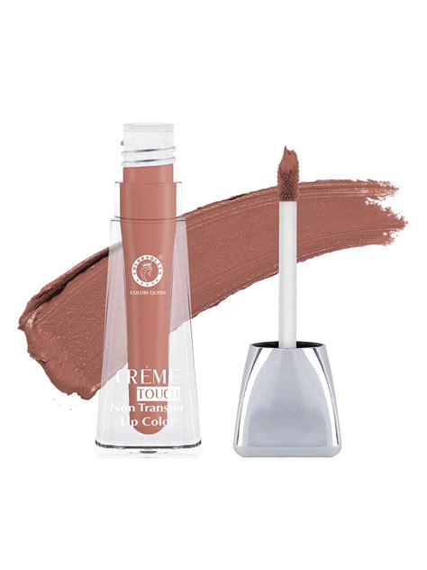 Buy Colors Queen Creme Touch Non Transfer Matte Lip Color 4 Ml Caramel Nude Lipstick For Women