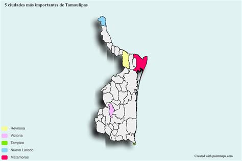 Ciudades M S Importantes De Tamaulipas Tamaulipas Mapas De Usuario