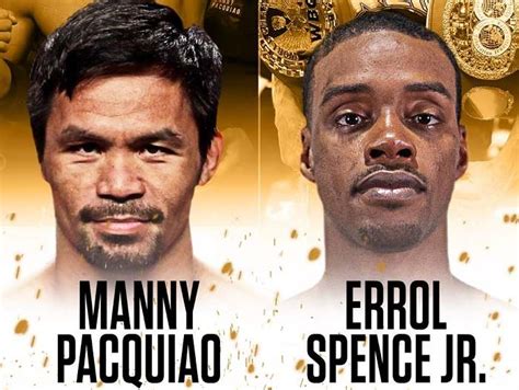 Manny Pacquiao X Errol Spence Jr Pagamentos Salários E Participação No Ppv