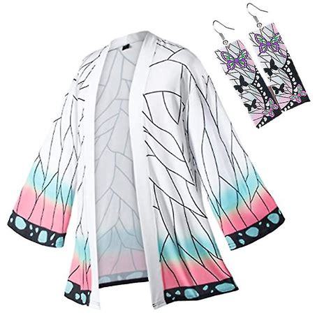 Tueur de démons Kimetsu No Yaiba Haori Kimono Cosplay Costume Agatsuma