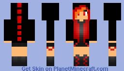 Girl Fire Dragon Minecraft Skin