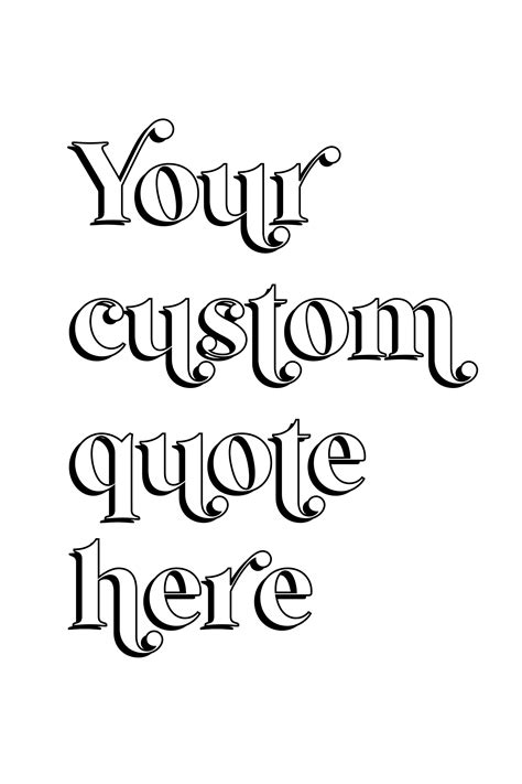 Custom Digital Poster Custom Quote Poster Custom Art - Etsy