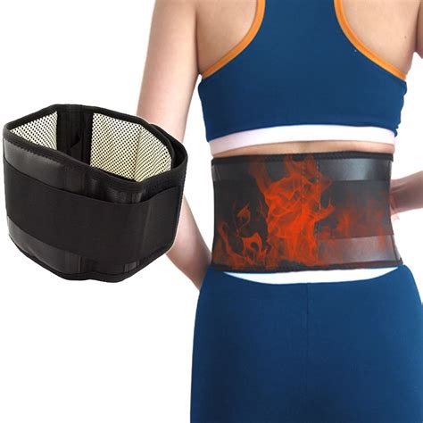 Tourmaline Lumbar Support Belt Adjustable Self Heating Magnetic Therapy