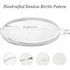 Luxspire Round Tray Deko Resin Bathroom Vanity Tray Kitchen Sink