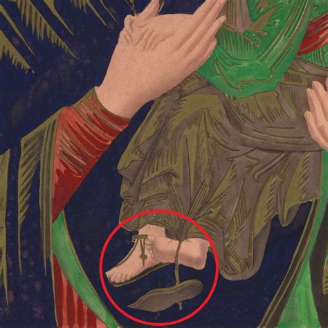 Why Is Jesus Shoe Falling Off In The Icon Of Our Lady Of Perpetual