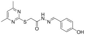 2 4 6 DIMETHYL 2 PYRIMIDINYL THIO N 4 HYDROXYBENZYLIDENE