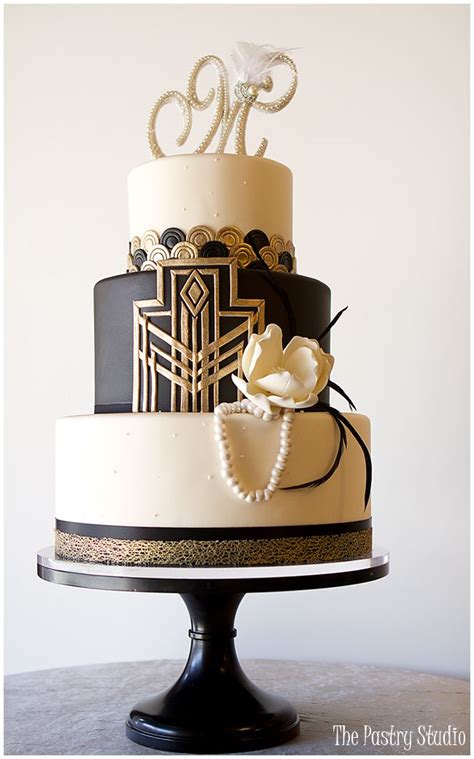 20 Deliciously Decadent Art Deco Wedding Cakes Chic Vintage Brides