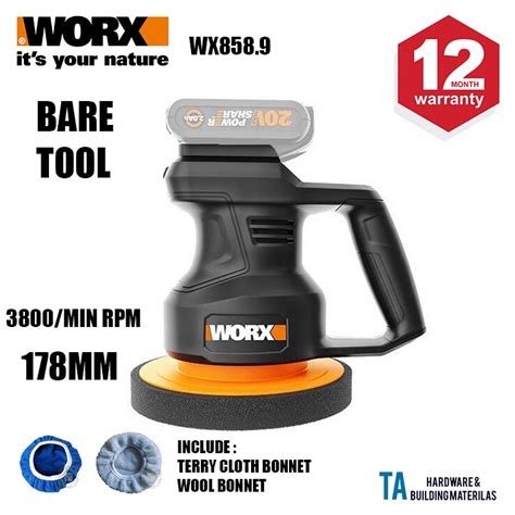 Worx Wx Cordless Random Orbital Waxer Polisher V Mm Shopee