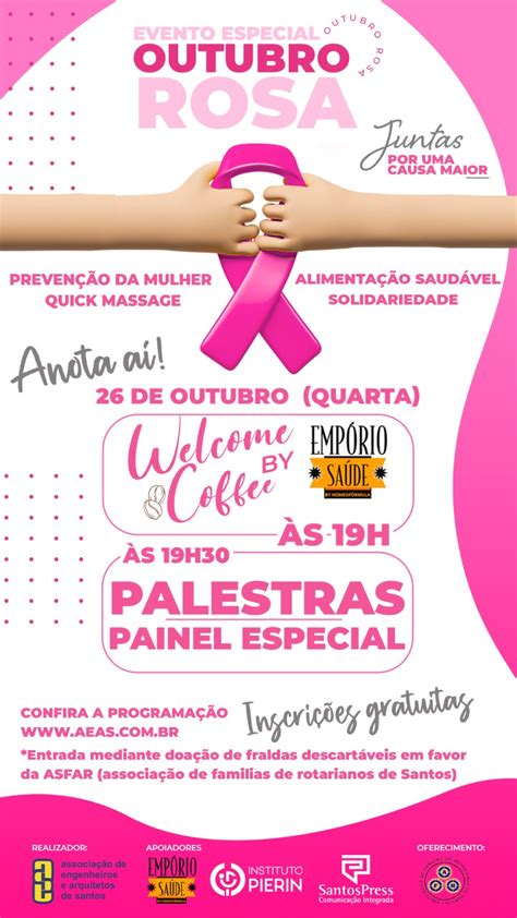 Evento Especial Do Outubro Rosa Tem Palestras E Outras Atividades Aeas