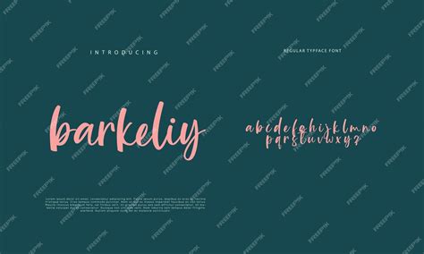 Premium Vector Handwritten Script Font Hand Drawn Brush Style Modern Calligraphy Cursive