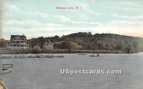 Lake View Kenoza Lake New York Ny Postcard