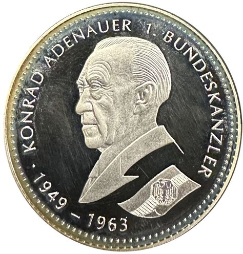 Token Deutsche Kanzler Konrad Adenauer République fédérale d