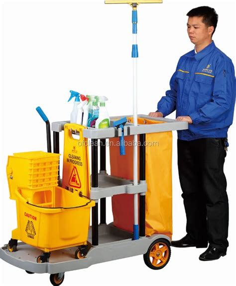 Multifunction Hotel Housekeeping Cleaning Trolleyhousekeeping Cart