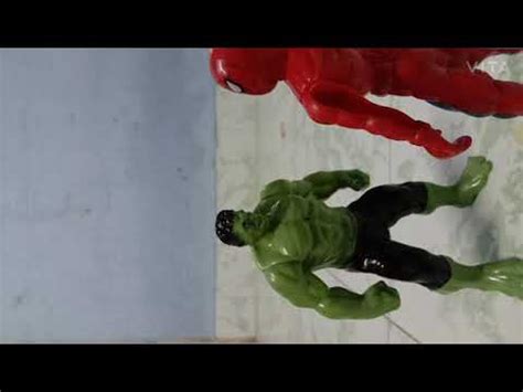 Hulk Vs Spider Man Stop Motion Youtube