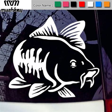 Auto Vinyl Decal Art Sticker Karper Vissen Kajak Vissen Stickers Auto