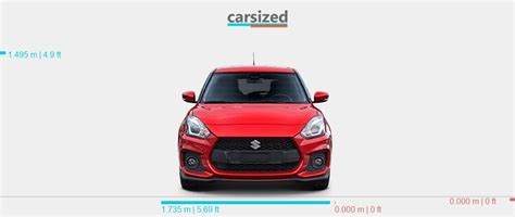 Dimensions Suzuki Swift 2017 Present Vs